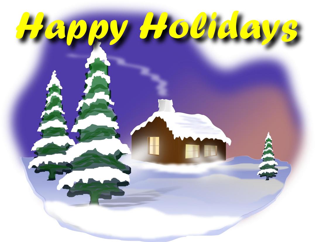 Happy Holidays png transparent