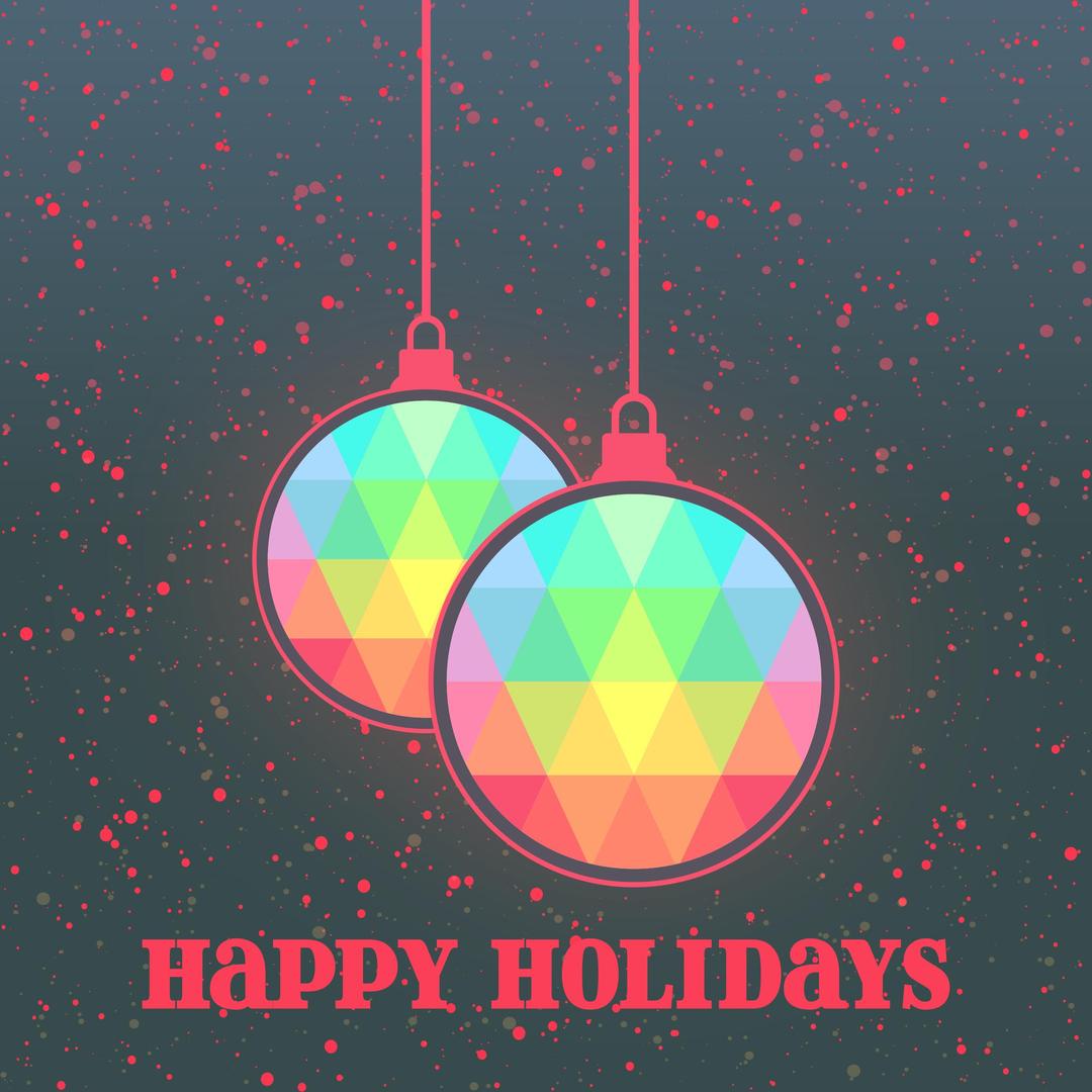 Happy Holidays Card png transparent