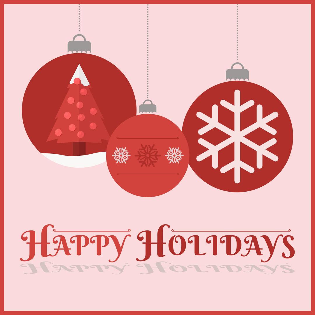 Happy Holidays Card  png transparent