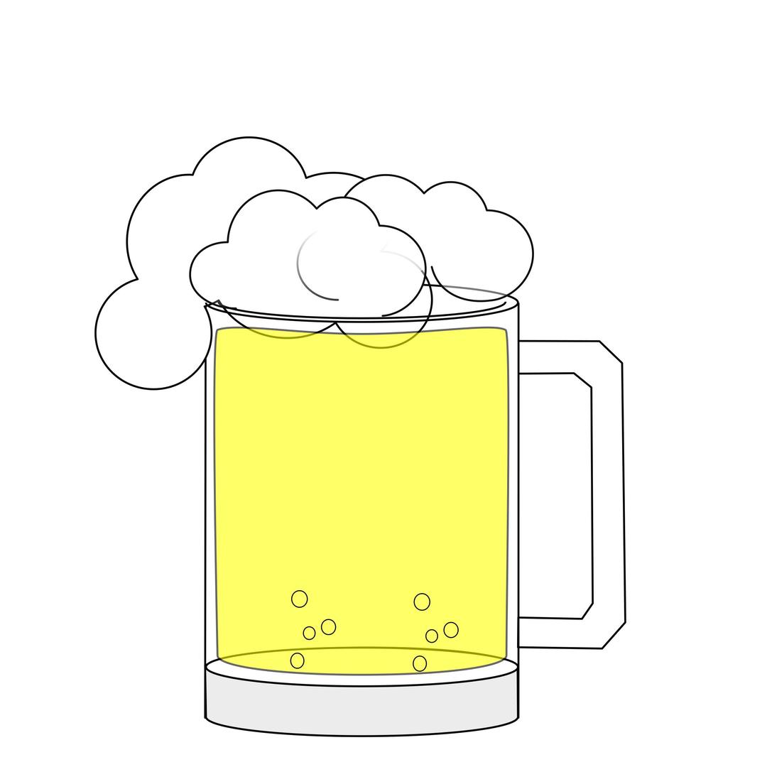 Happy Hour Beer Animation png transparent