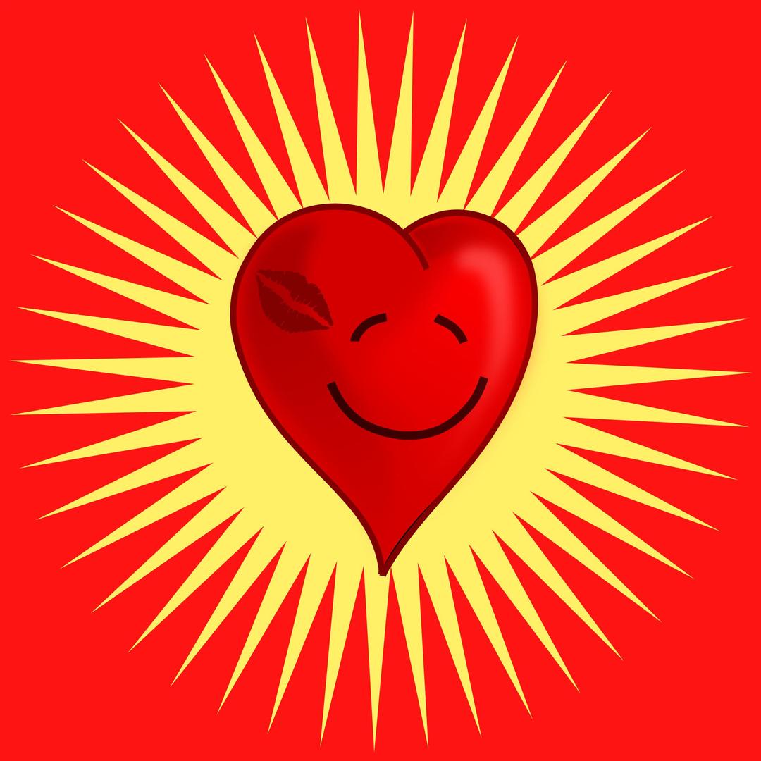 Happy Kissed Heart png transparent