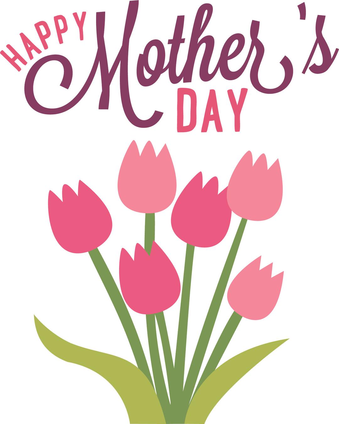 Happy Mothers Day Flowers png transparent