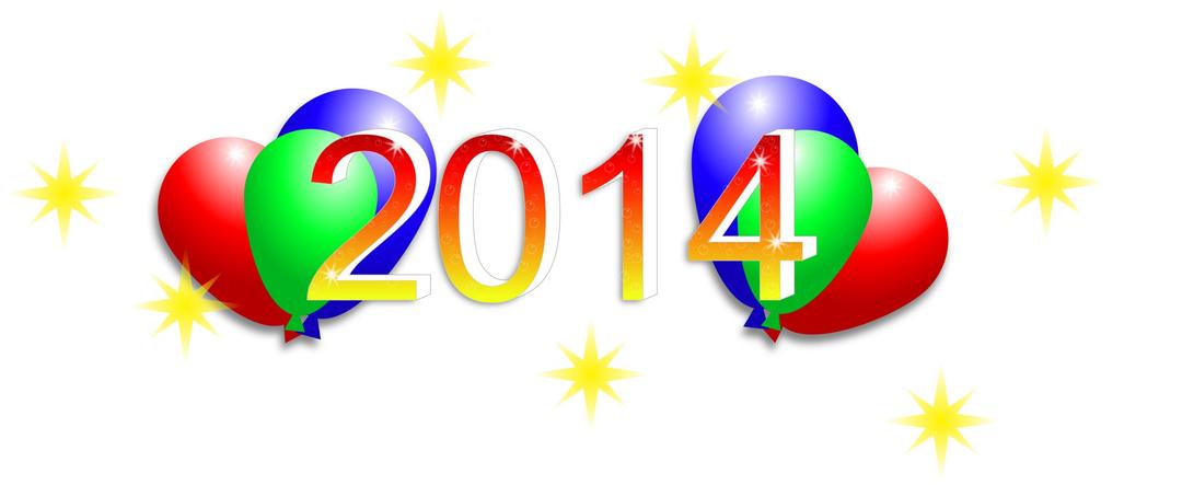 Happy New Year 2014 png transparent