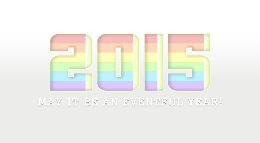 Happy New Year 2015 png transparent