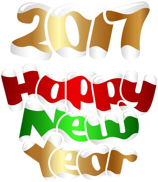 Happy New Year 2017 png transparent