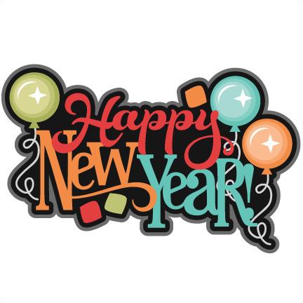 Happy New Year Balloons Colourful png transparent