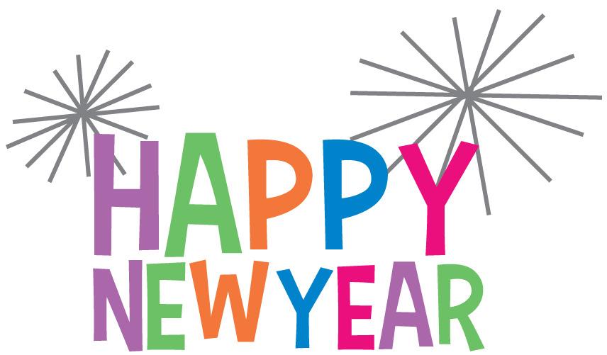 Happy New Year Clipart Colourful png transparent