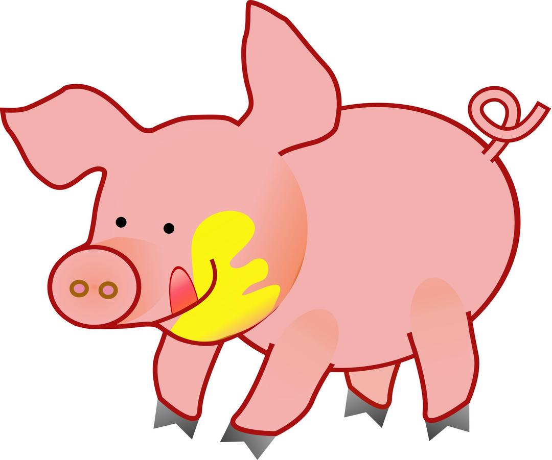 Happy Pig png transparent