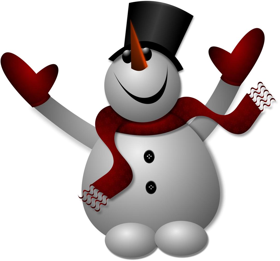 Happy Snowman 1 png transparent