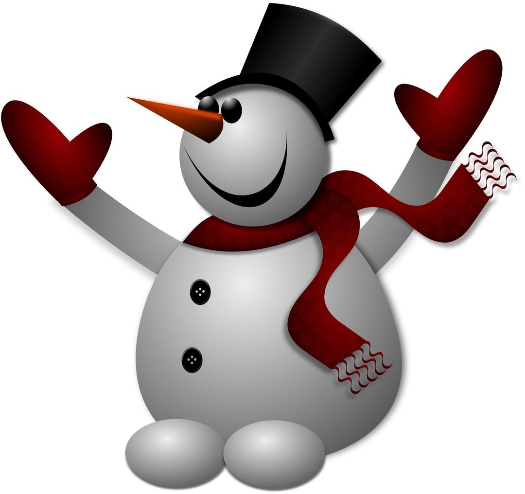 Happy Snowman 2 png transparent