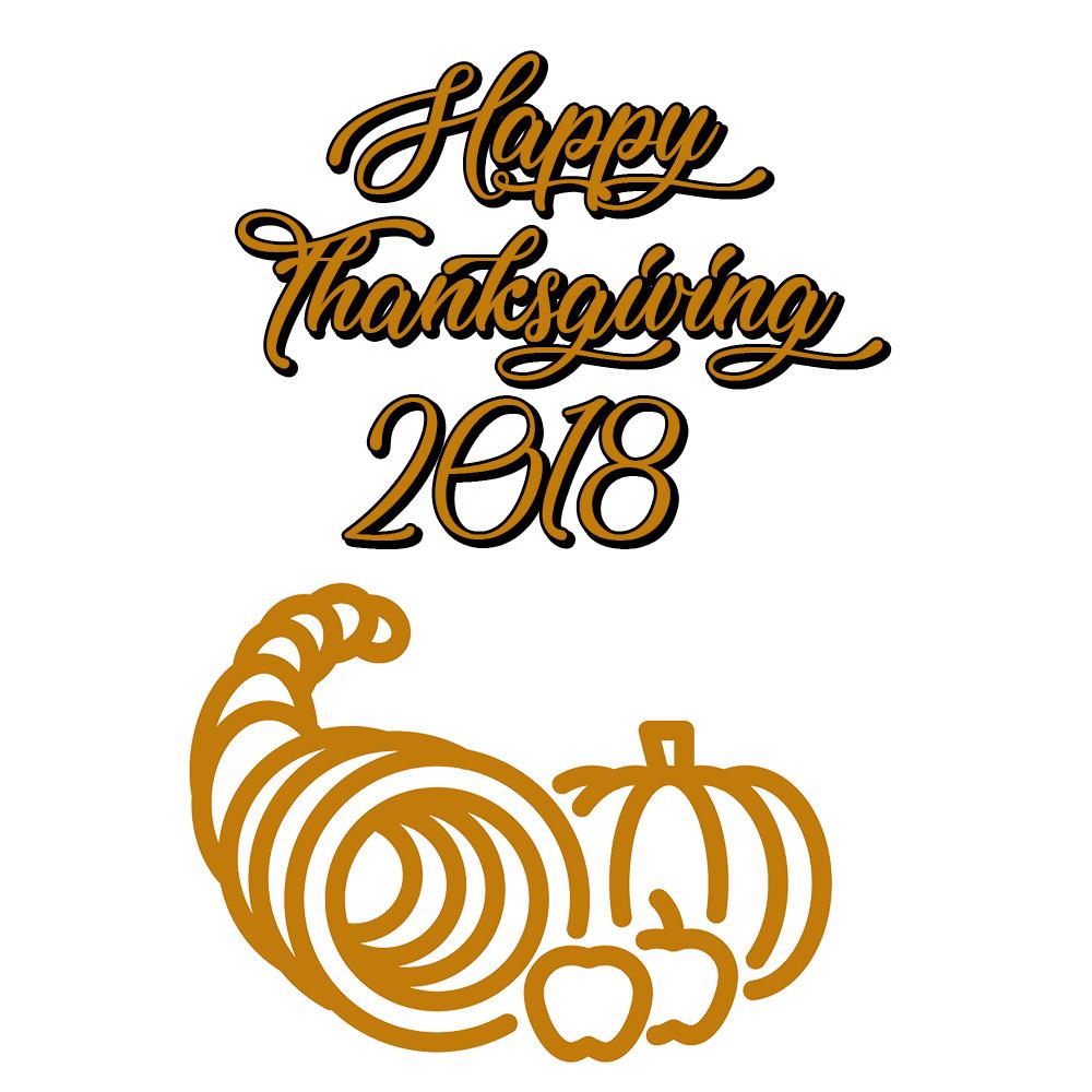Happy Thanksgiving 2018 Cornucopia png transparent