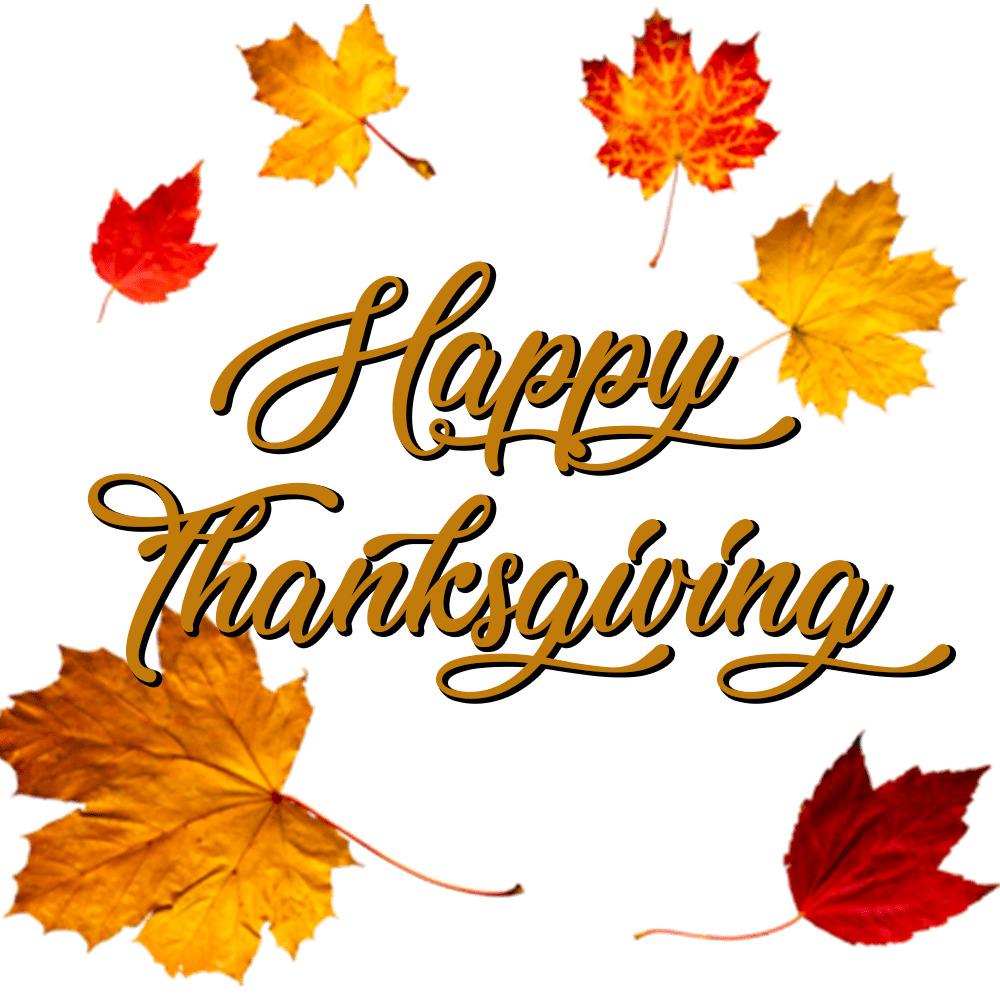 Happy Thanksgiving Crown Of Autumn Leaves png transparent
