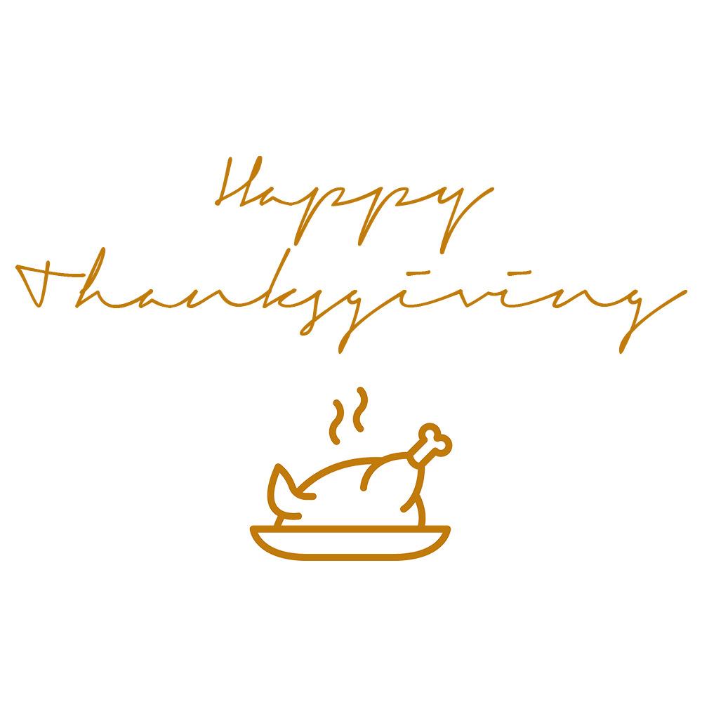 Happy Thanksgiving Signature Smoking Turkey png transparent