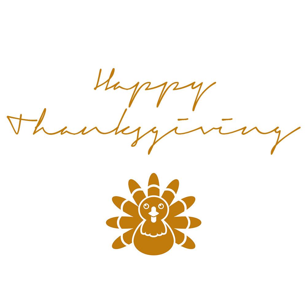 Happy Thanksgiving Signature Turkey Icon png transparent