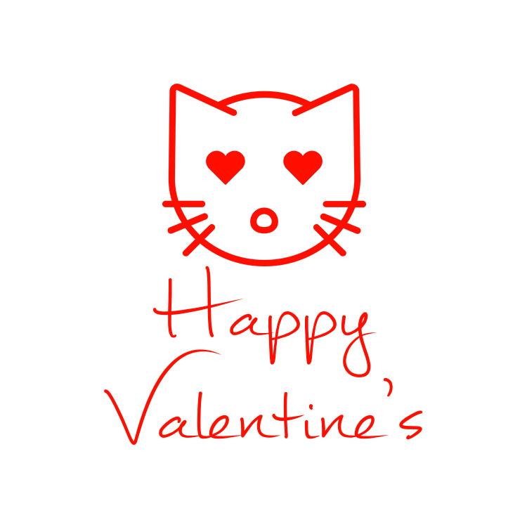 Happy Valentine's Love Cat png transparent