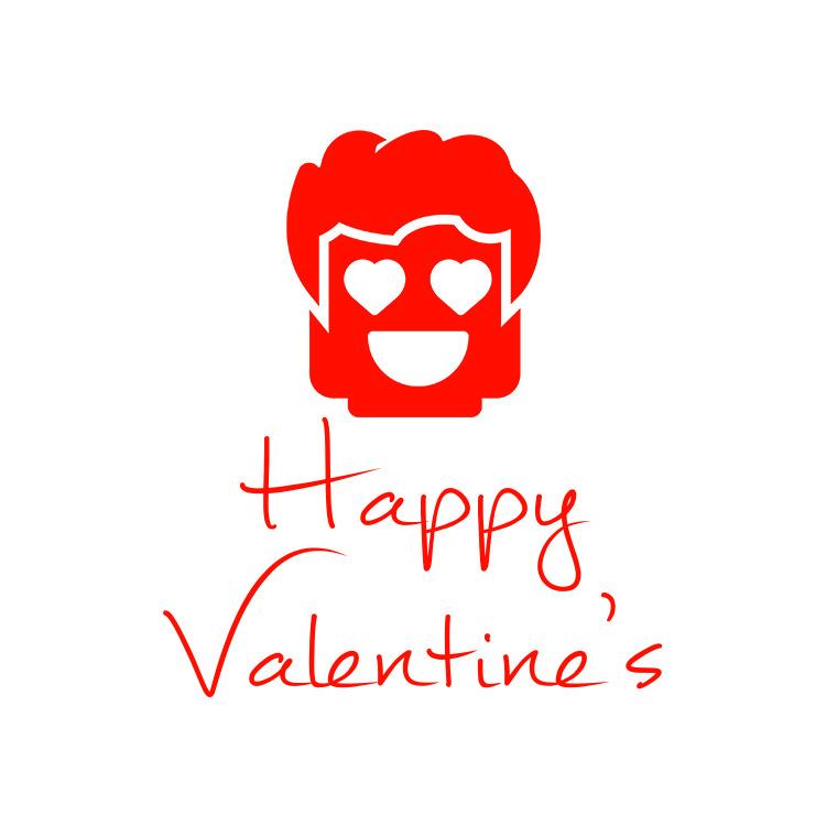 Happy Valentine's Love Face png transparent