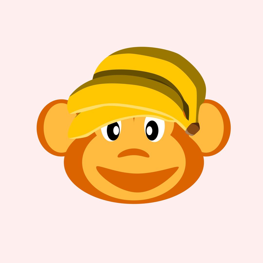 Happy-monkey-with-banana png transparent