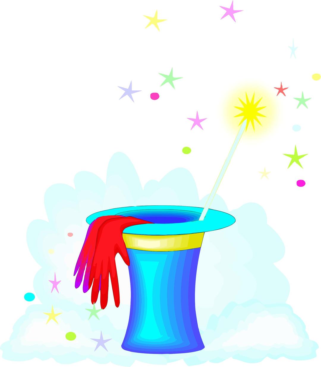 Hat and wand png transparent