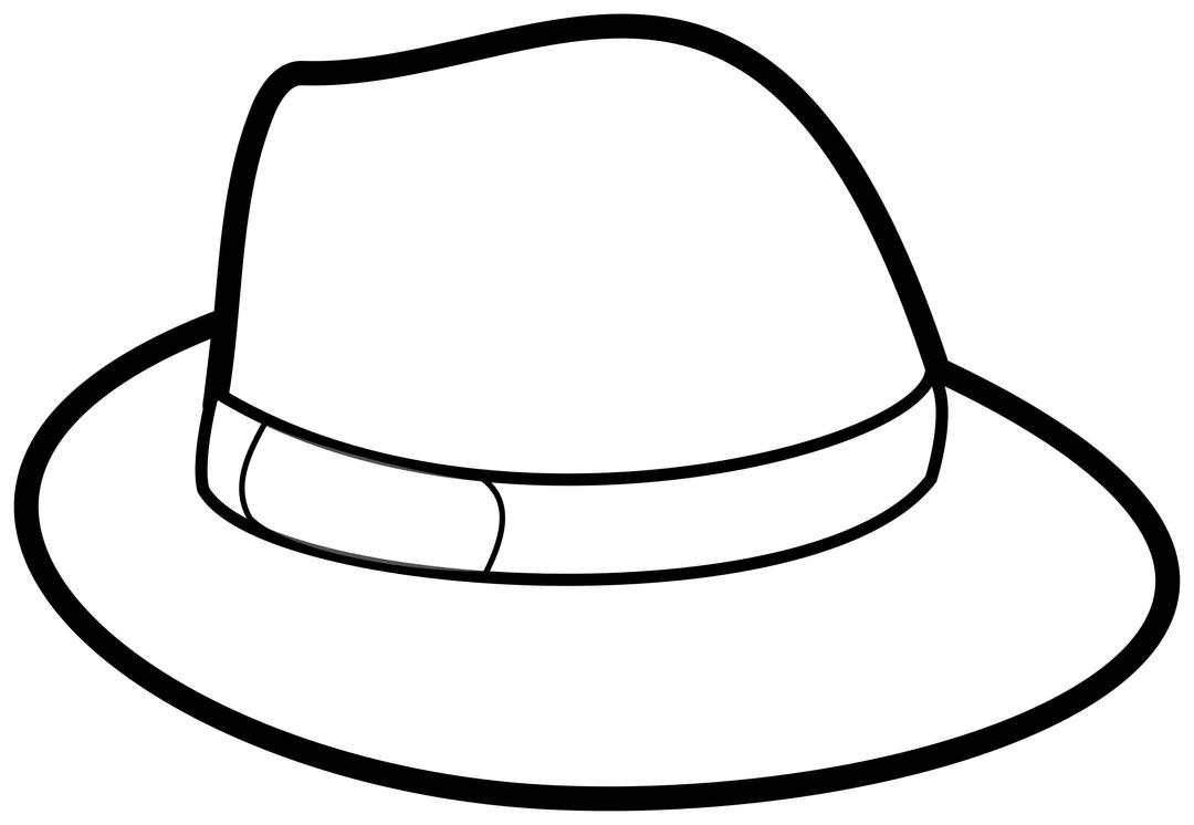 hat outline png transparent