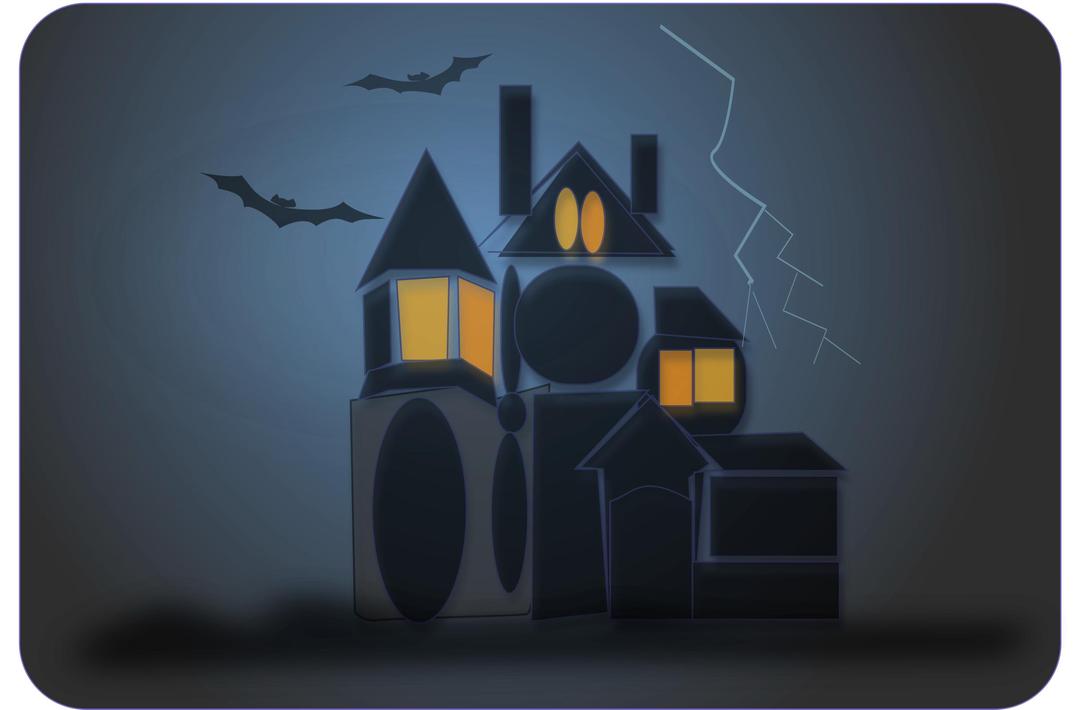 Haunted house png transparent