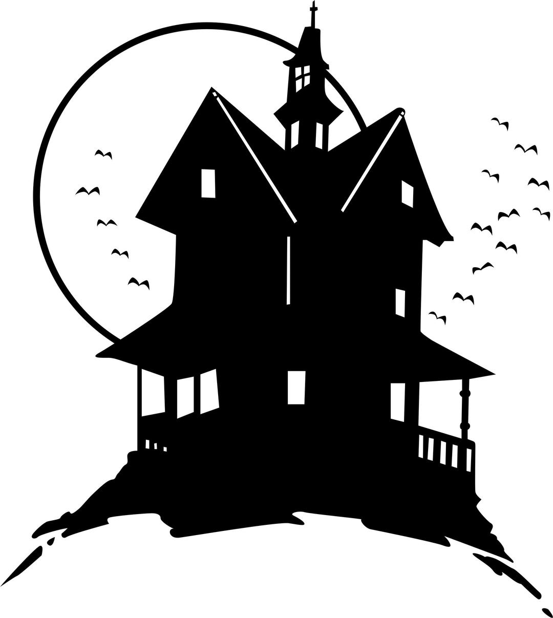 haunted house on the hill png transparent