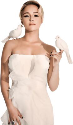 Hayden Panettiere With Doves png transparent