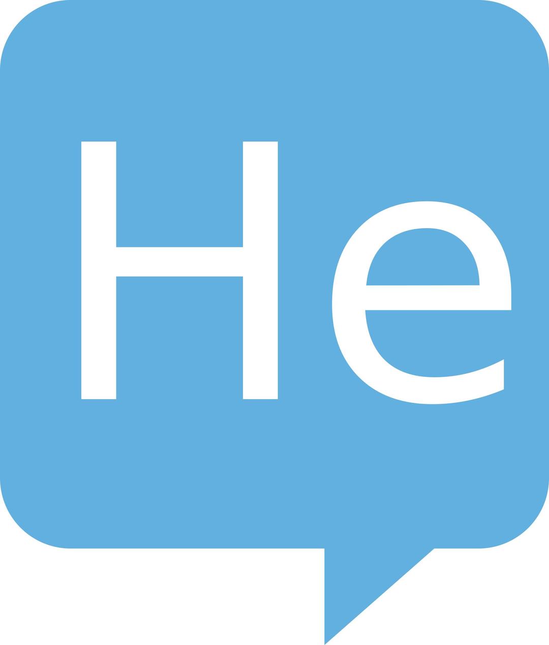 He Logo for Health.SE. No background. White text png transparent
