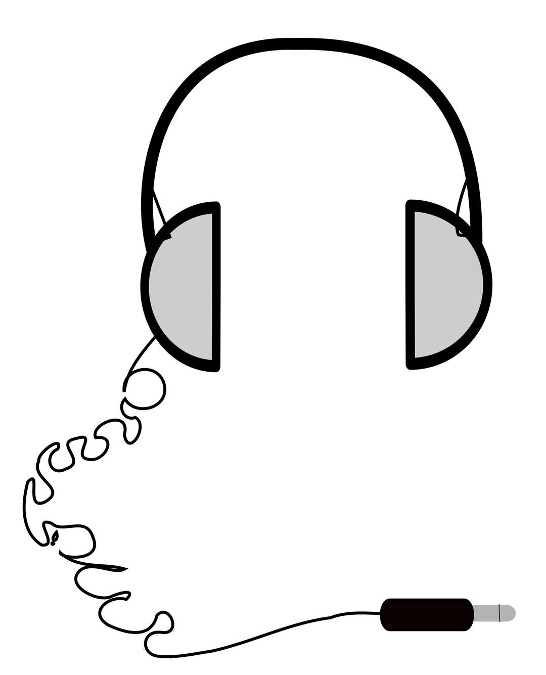 Headphones simple png transparent