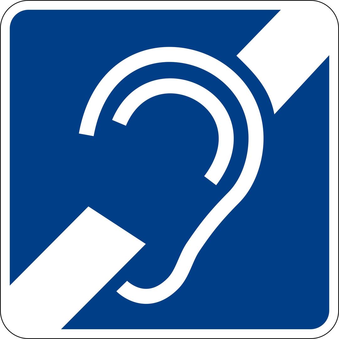hearing impairment sign png transparent