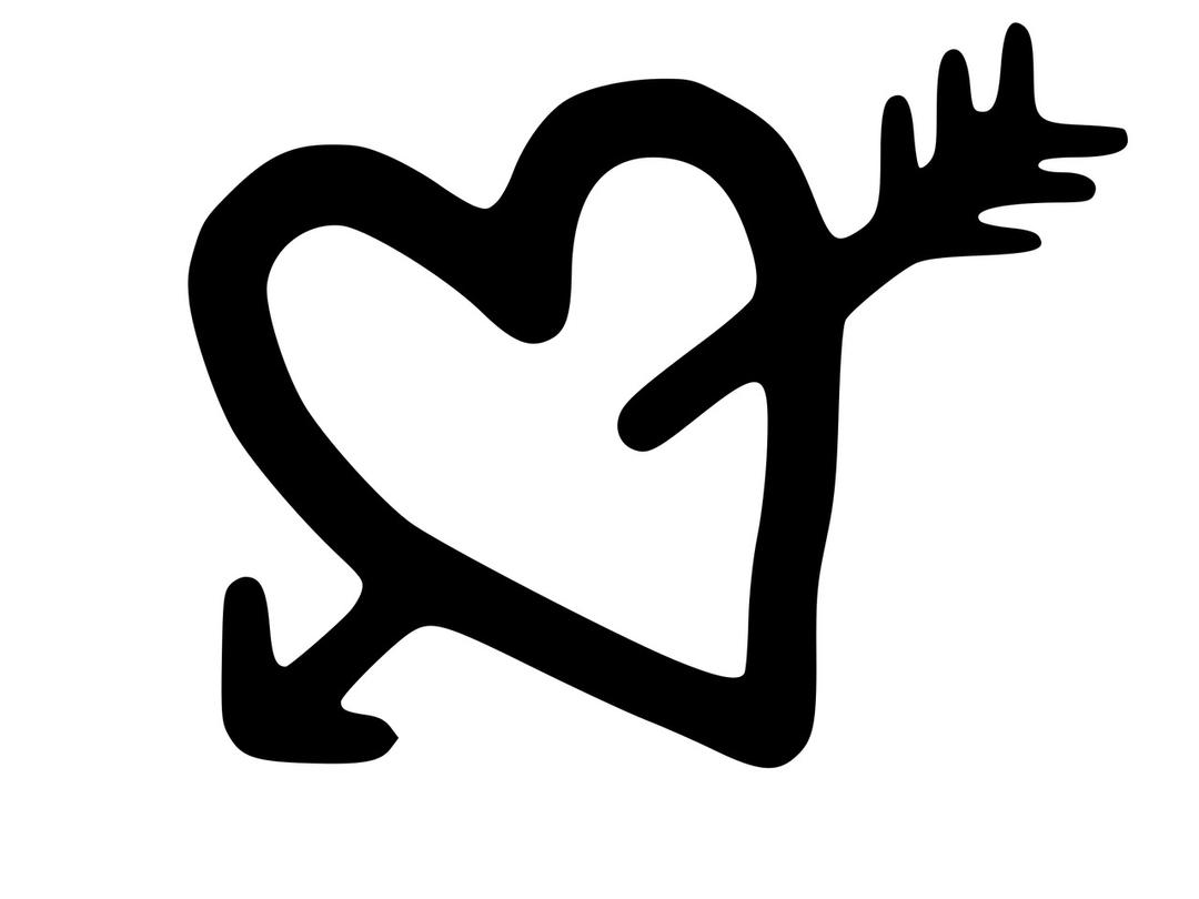 Heart and Arrow Drawing png transparent
