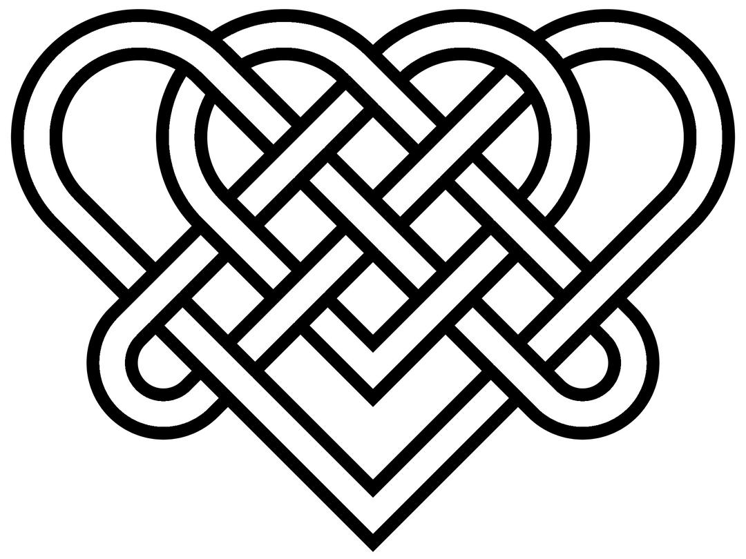 Heart Celtic Knot png transparent