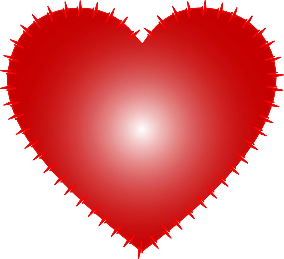 Heart EKG Rhythm Red png transparent