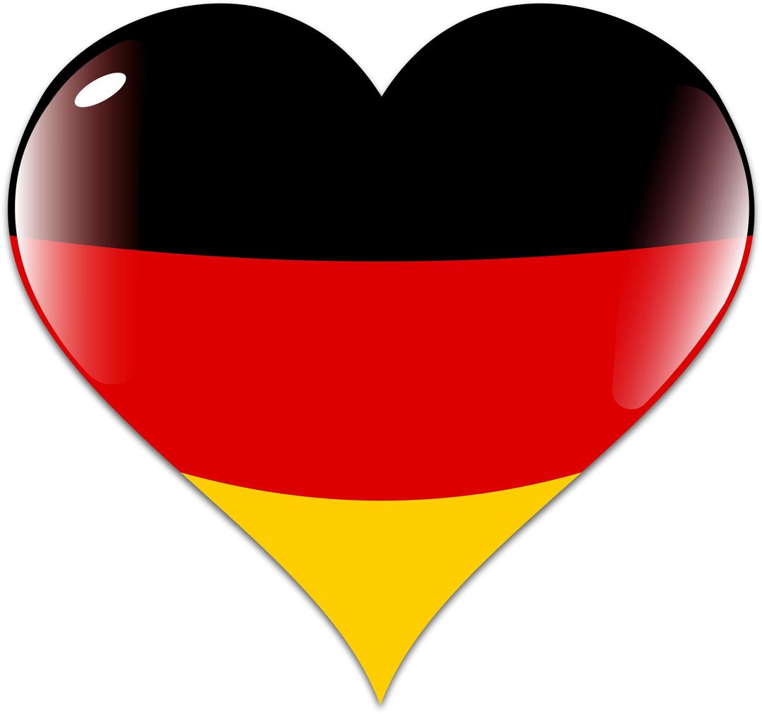 Heart Germany With Shadow png transparent