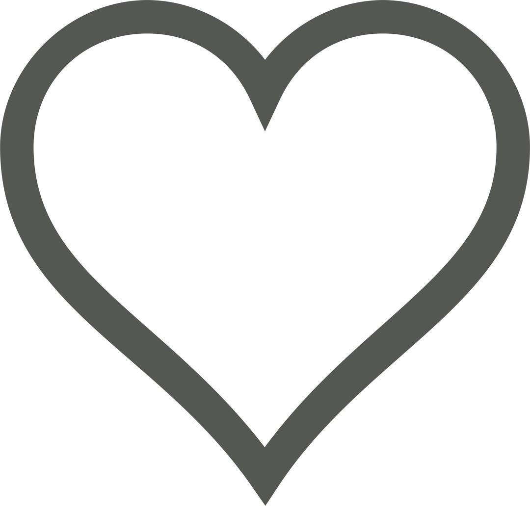 Heart Icon (Deselected) png transparent