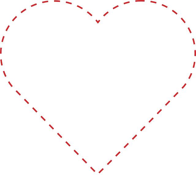 Heart Outline Dotted png transparent