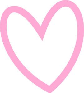 Heart Outline Pink png transparent