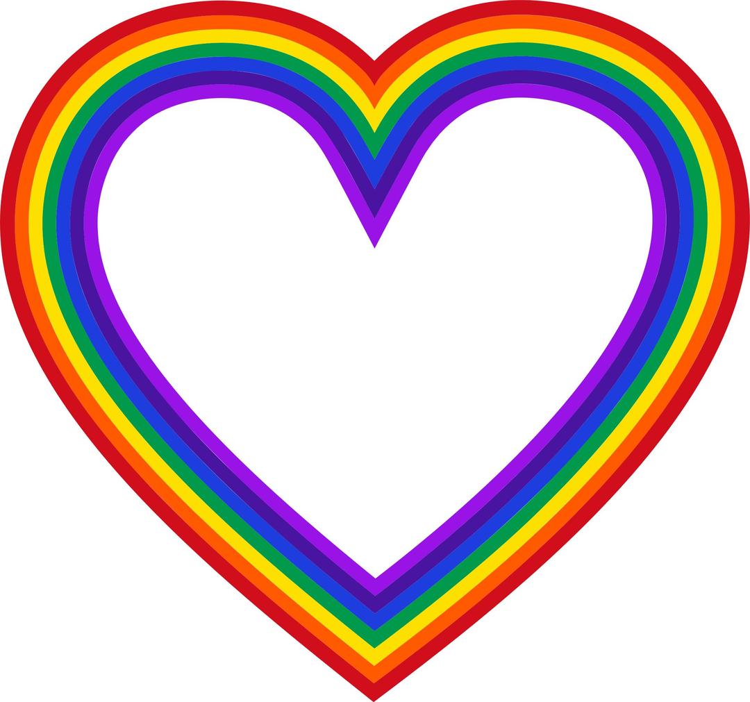 Heart Rainbow Mark II png transparent