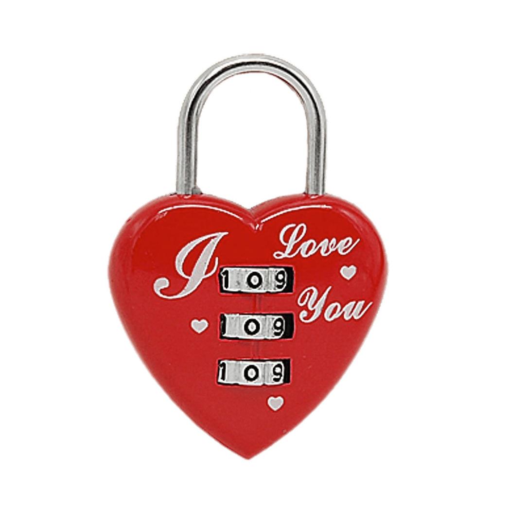 Heart Shaped Combination Lock png transparent