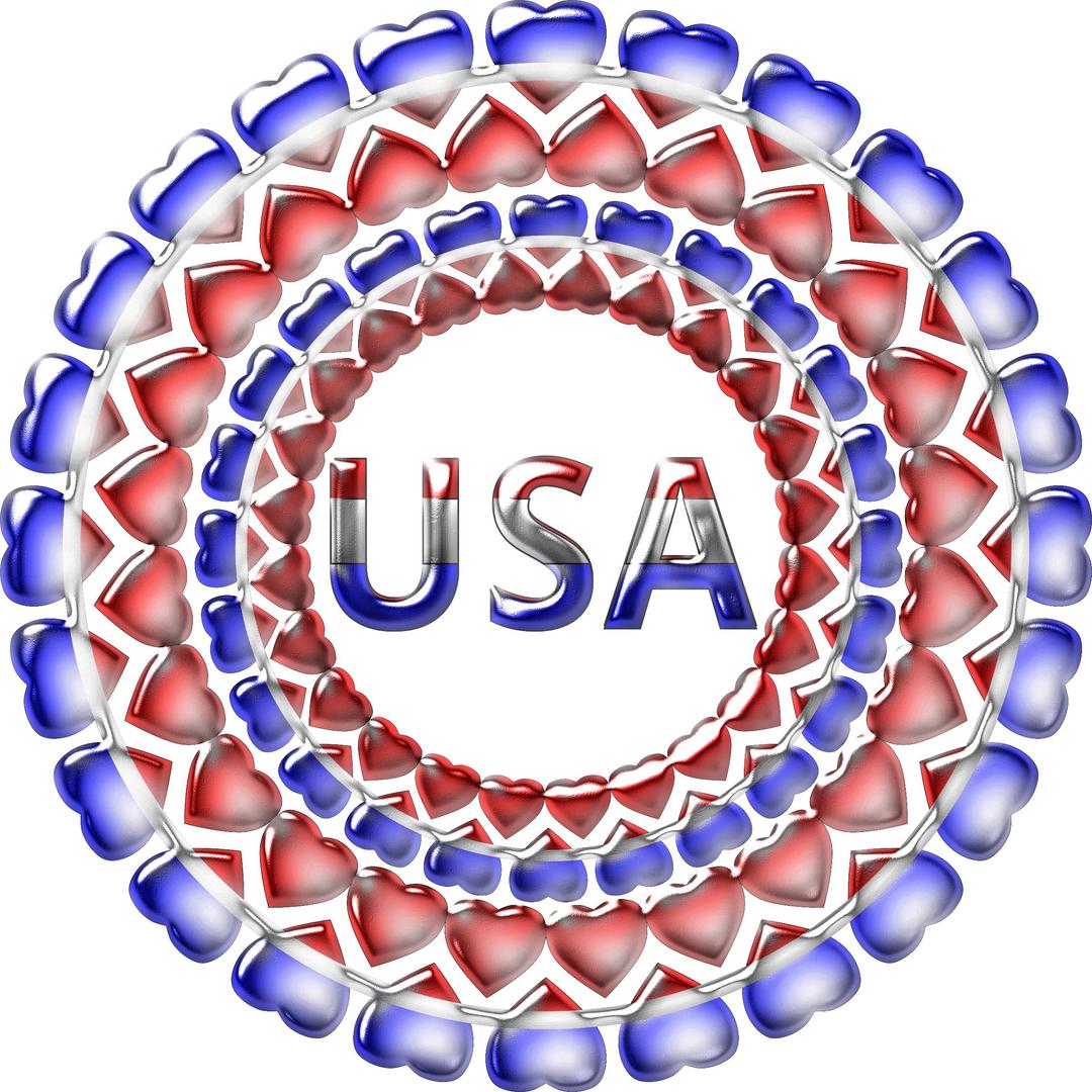 Heart USA Shinyfied png transparent