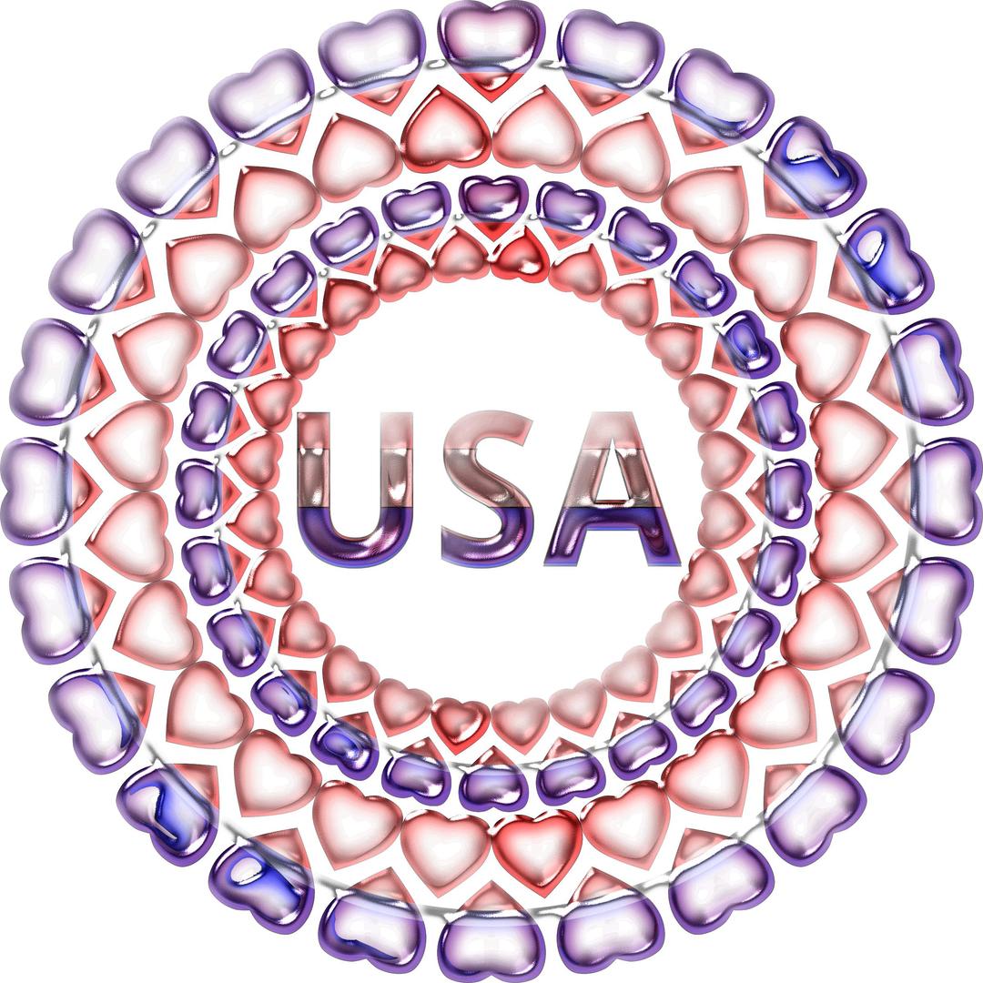 Heart USA Shinyfied And Glossyfied png transparent