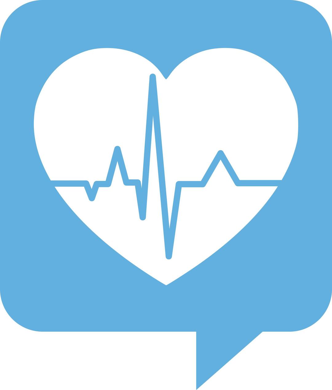 Heartbeat Logo for Health.SE. No background. White heart png transparent