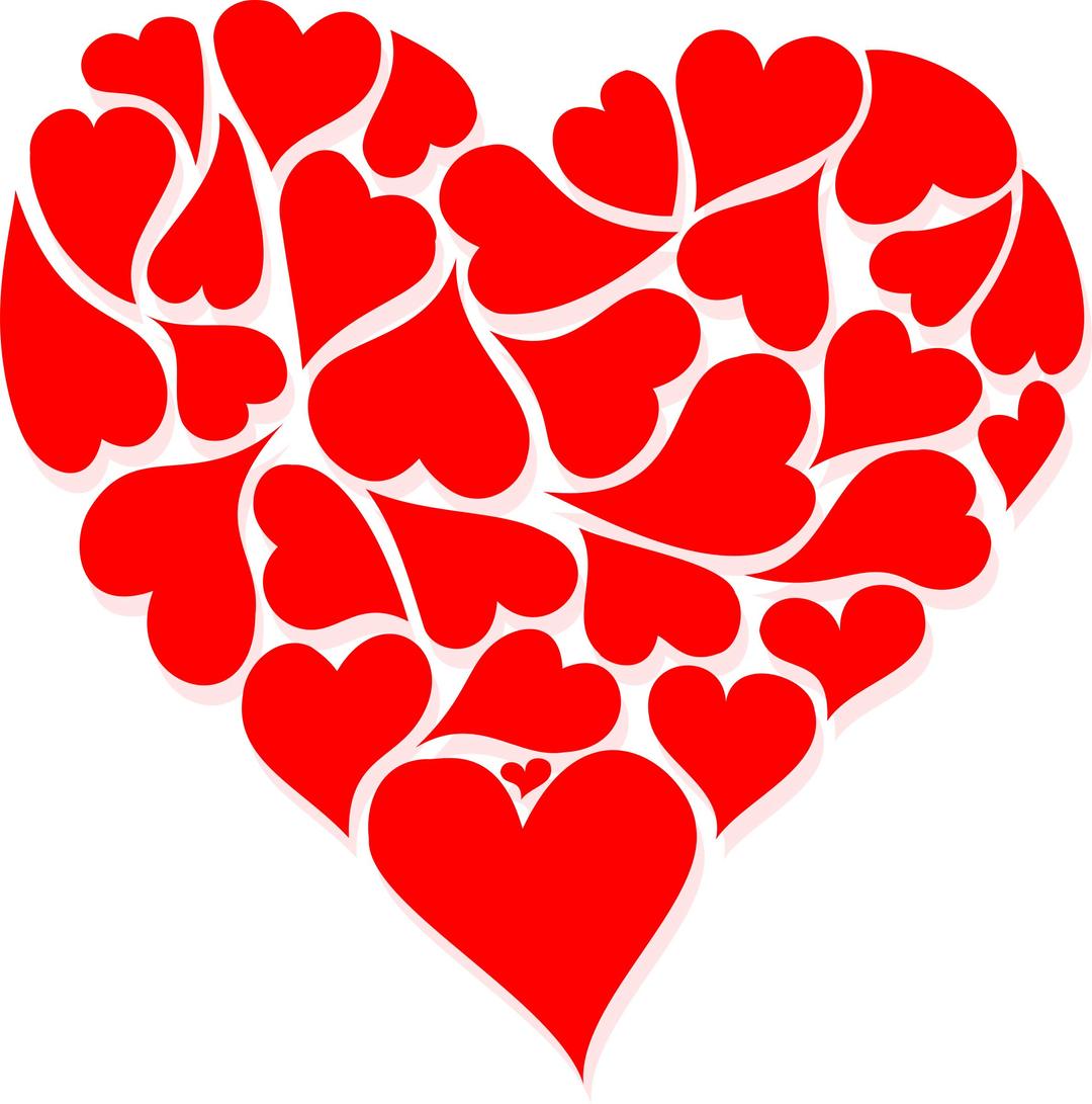 Hearts for Valentine's Day png transparent