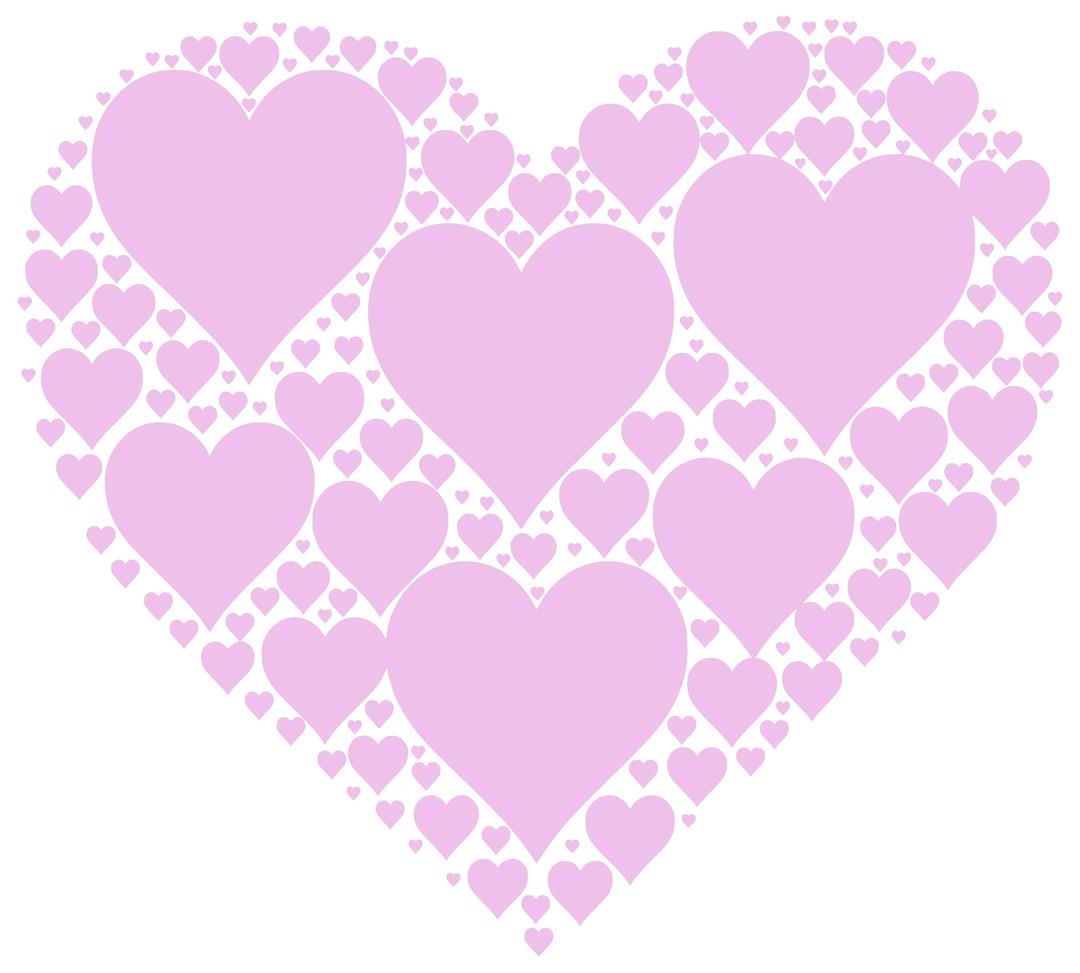 Hearts In Heart - Pink png transparent