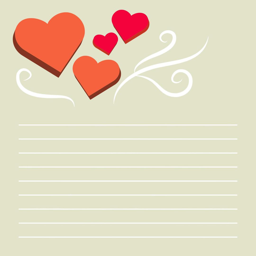 Hearts Letter png transparent