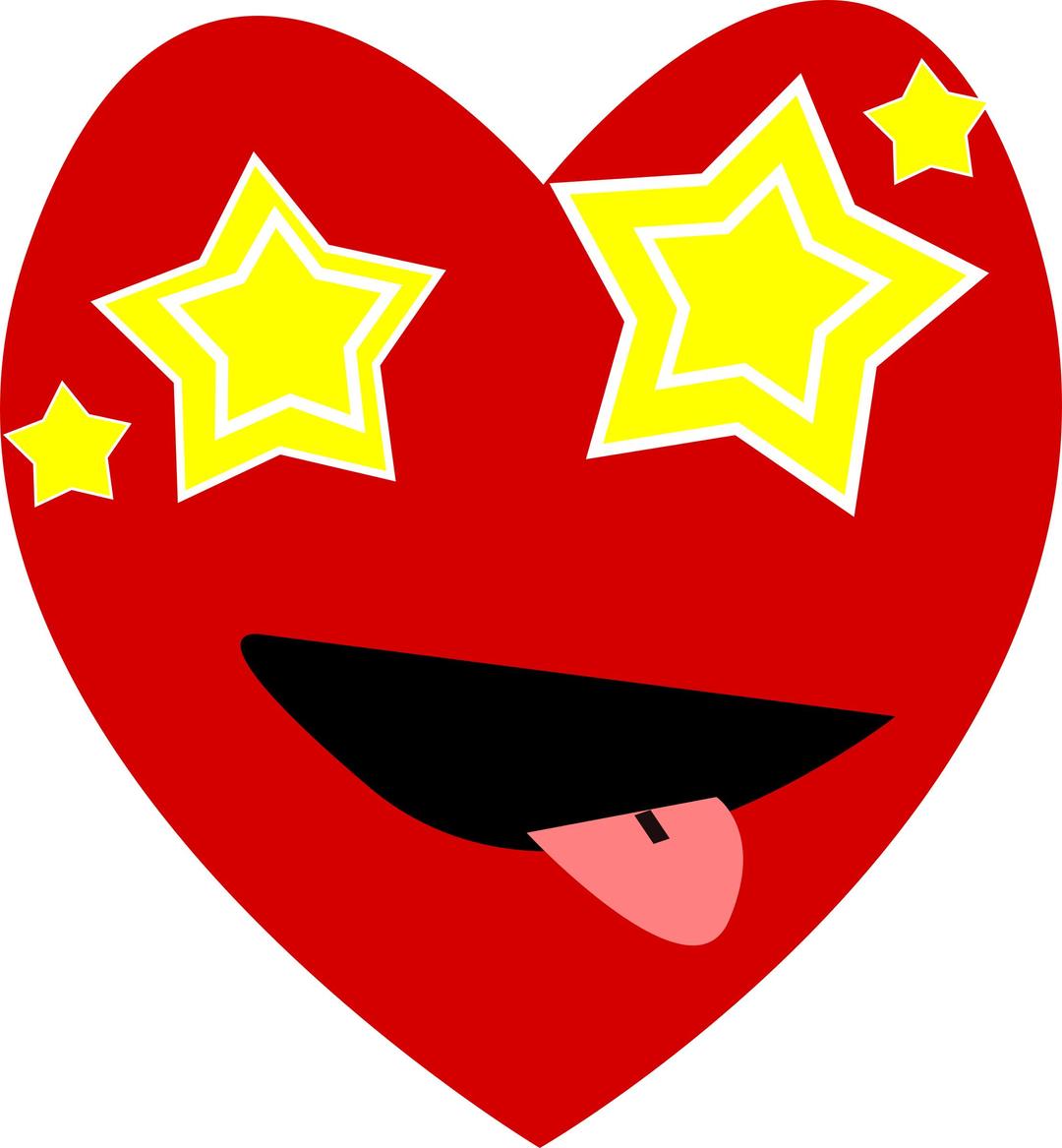 Heart-Starry Eyed png transparent