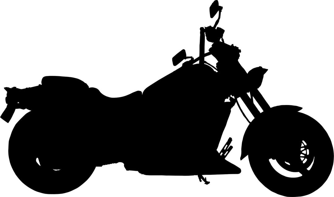 Heavy Duty Motorcycle Silhouette png transparent