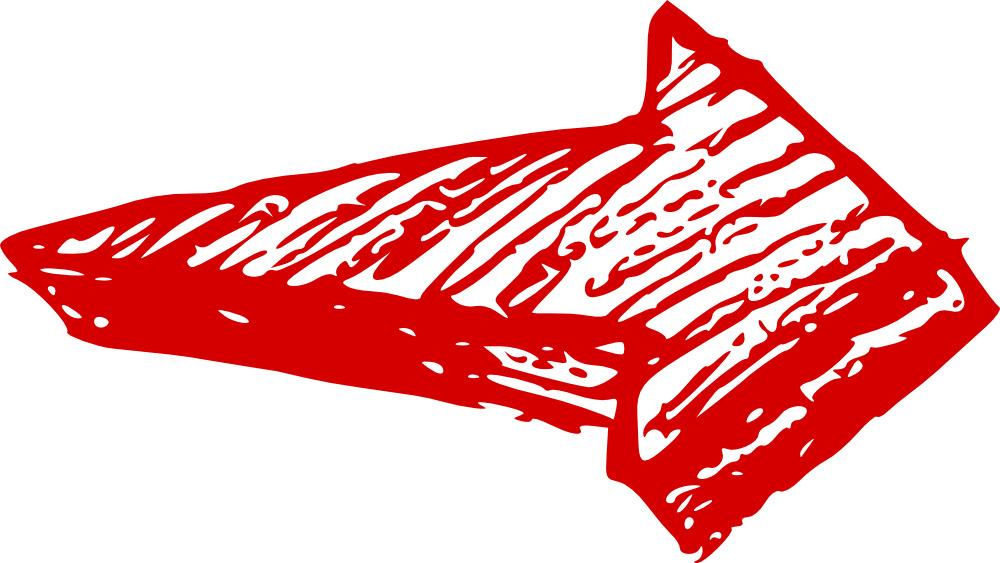 Heavy Red Arrow Right png transparent