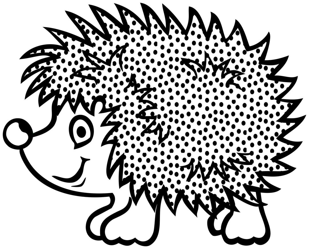 hedgehog - lineart png transparent