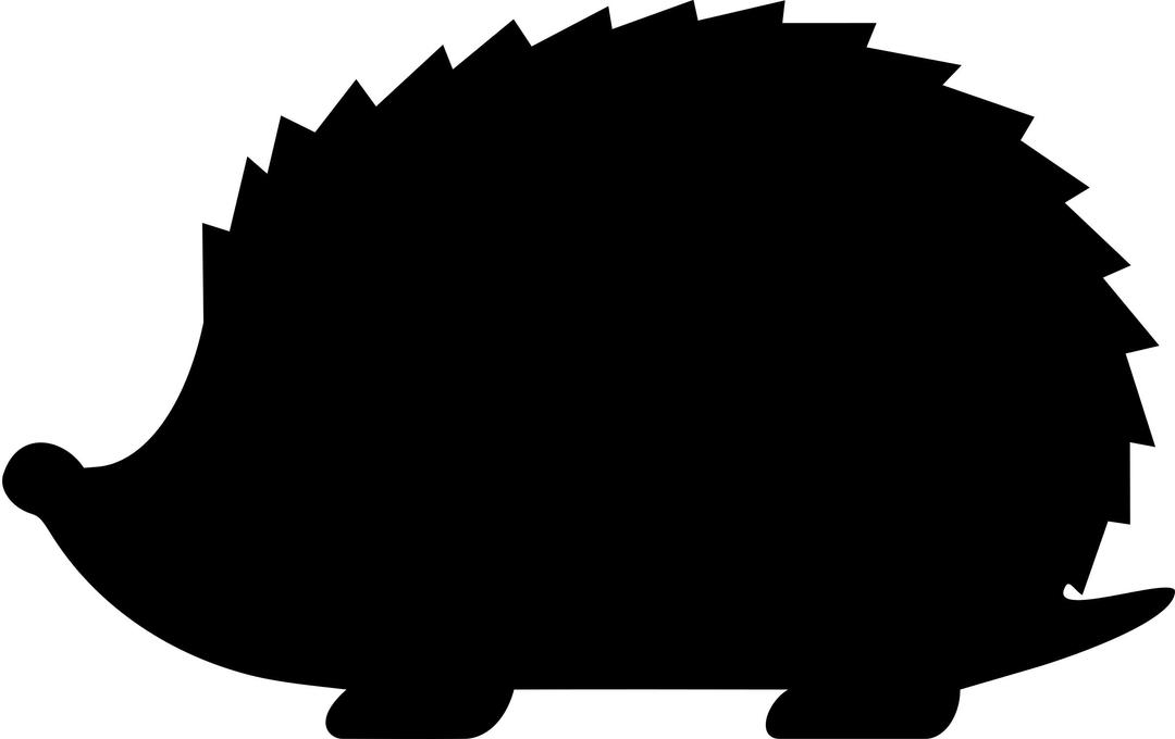 Hedgehog Silhouette png transparent