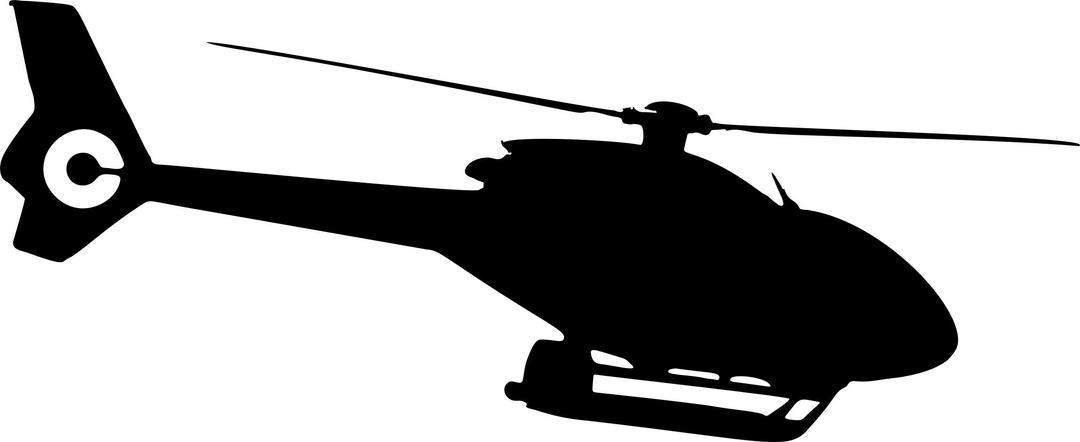 Helicopter Silhouette 3 png transparent